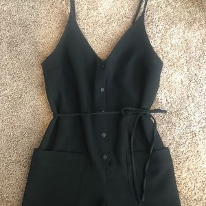 Topshop black romper US size 2